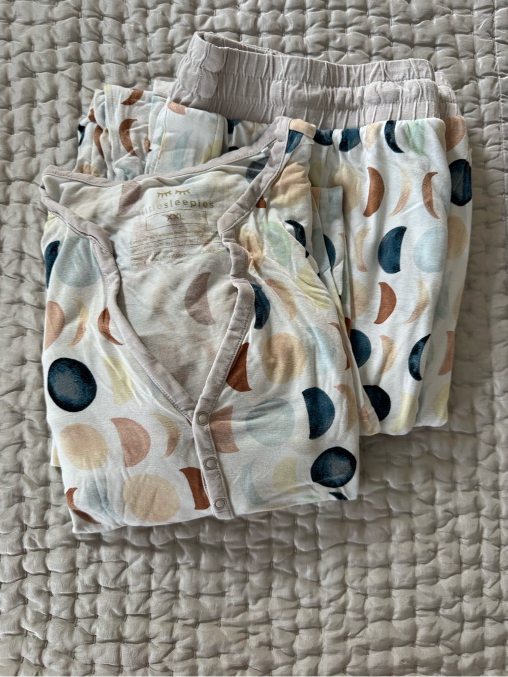 Little Sleepies Pajama Set in Luna Neutral